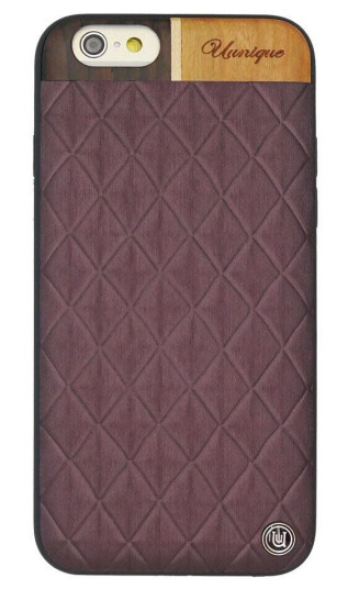 Uunique iPhone 6 / 6s Uunique Hard Shell - Designer Plast Bakside Deksel - Embossed Wooden Purple Uunique iPhone 6 / 6s Uunique Hard Shell - Designer Plast Bakside Deksel - Embossed Wooden Purple