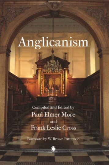 Anglicanism The Thought and Practice of the Church of England