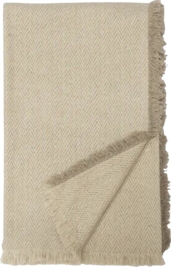 Halvor Bakke Asima Pledd resirkulert ull beige 120x200 Halvor Bakke Asima Pledd resirkulert ull beige 120x200