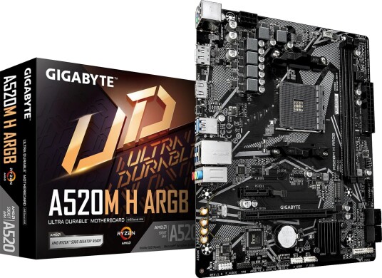 Gigabyte A520M H ARGB hovedkort