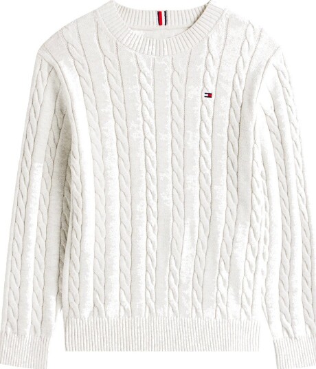 Tommy Hilfiger Genser   Strikk   Ivory Silkehvit   Tommy Hilfiger   16 år (176)   Genser