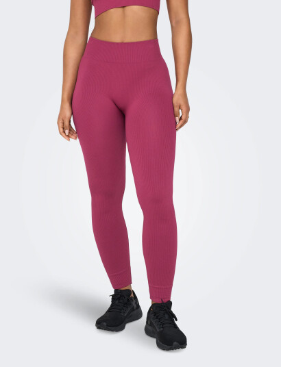 Only Play Onpjaia Life Hw Seam Tights Noos - Burgundy - S/M