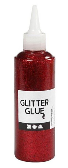 Creativ Company Glitter Glue Rød 118ml