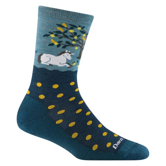 Darn Tough Wild Life Crew Lightweight With Cushion ullsokk voksen Dark Teal small Darn Tough Wild Life Crew Lightweight With Cushion ullsokk voksen Dark Teal small