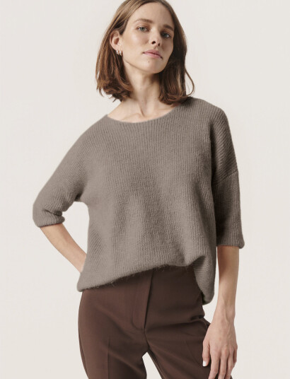 Soaked in Luxury Sltuesday Jumper - Brown - XL