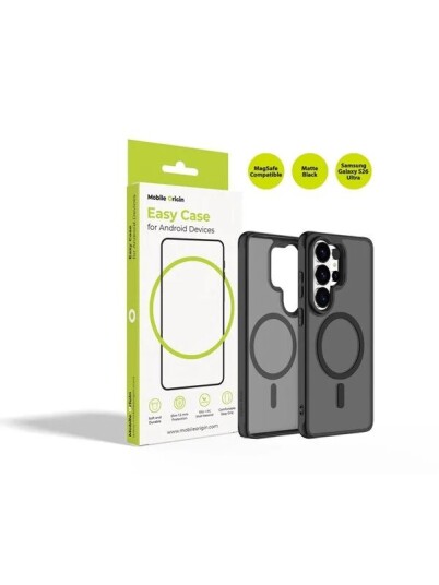 Mobile Origin Mobildeksel Easy Case MagSafe Matt Svart for Samsung Galaxy S26 Ultra