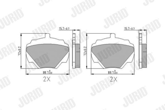 Bremseklosser JURID 571803J Bremseklosser JURID 571803J