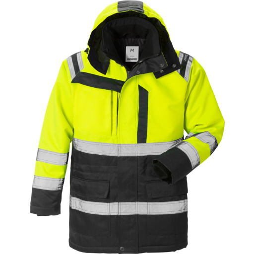 Fristads Vinterparkas 4042 Pp, Klass 3 Varsel Gul/svart Xs