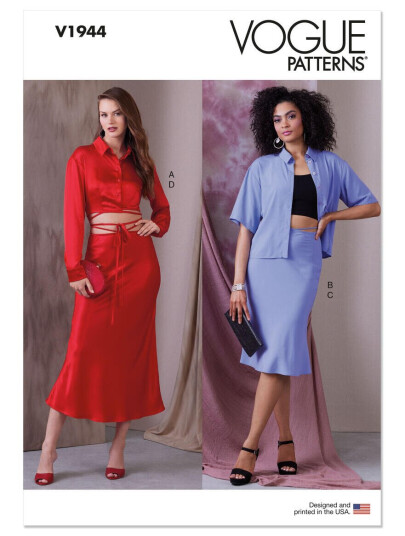 Vogue 1944 - Bluse & Skjørt AX5 (4-6-8-10-12)