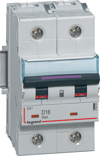 Legrand DX3 MCB automatsikring D16 2P 3M 50kA