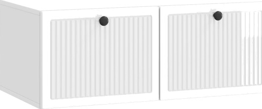  Vegghengt TV skap Veggmontert Høgglans hvit 78,5 x 41 x 30 cm