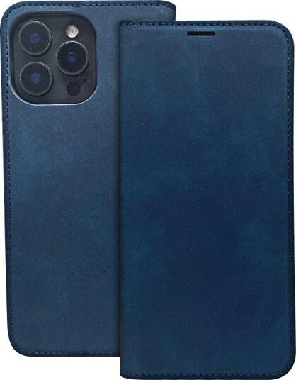 Smart Suede deksel for iPhone 16 Plus Marineblå