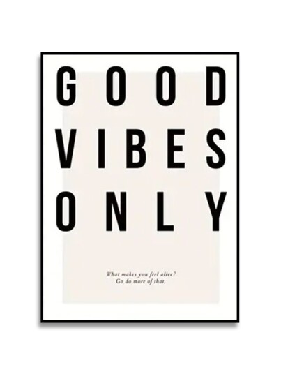 Plakat Good Vibes Only Plakat Good Vibes Only