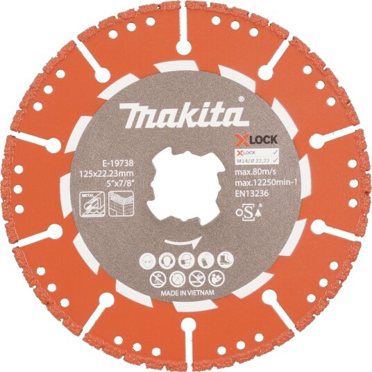 Makita Diamantskive 125mm E 19738 X lock