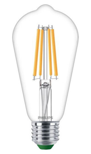 Philips 10 stk Master Ultra Efficient Standard 4W 827 840 lm E27 ST64 klar glass