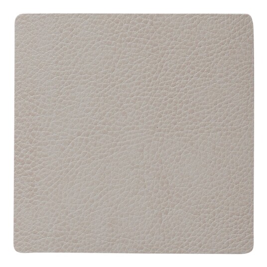 Lind DNA Leather Serene Square glassunderlag 10x10 cm cream Lind DNA Leather Serene Square glassunderlag 10x10 cm cream