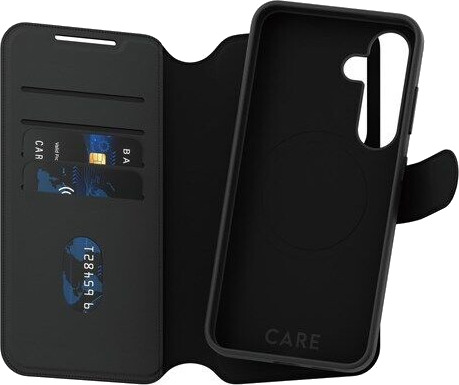 Panzerglass Tango 2-i-1 Lommebokdeksel for Samsung Galaxy S25 Svart med Qi Kompatibilitet