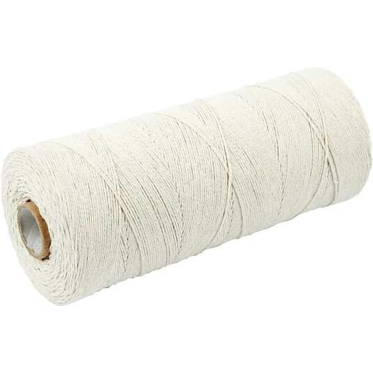 Creativ Company Knyttegarn, Lys Natur, L: 700 M, 250 G/ 1 Nst.