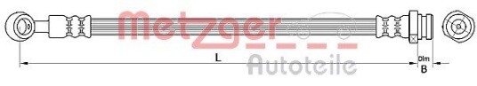 Bremseslange METZGER 4110718