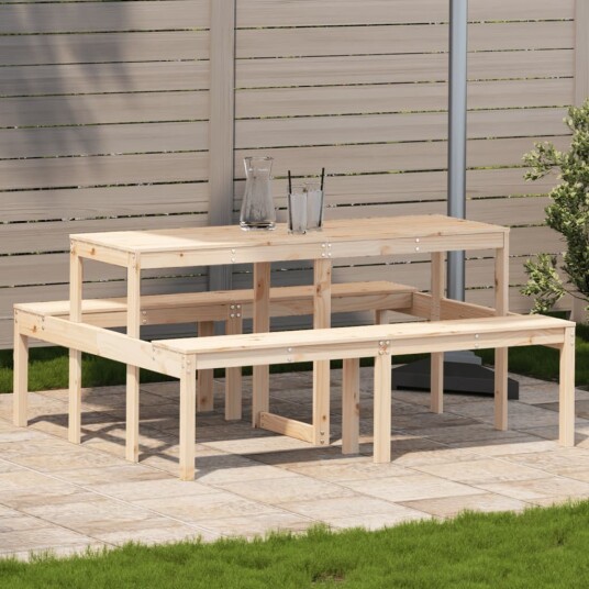  Piknikbord 160x134x75 cm heltre furu 832562