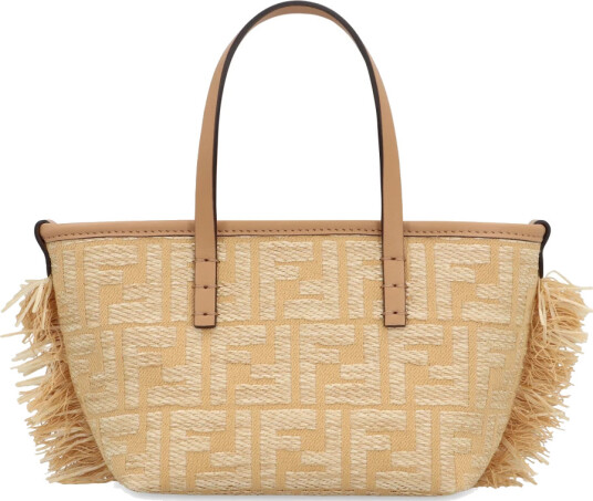 Fendi Dame Vesker Beige ONE SIZE,