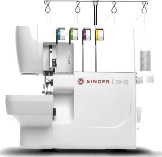 Singer S0105 Overlock Symaskin Hvit 1300 Sting/min Elektrisk Singer S0105 Overlock Symaskin Hvit 1300 Sting/min Elektrisk