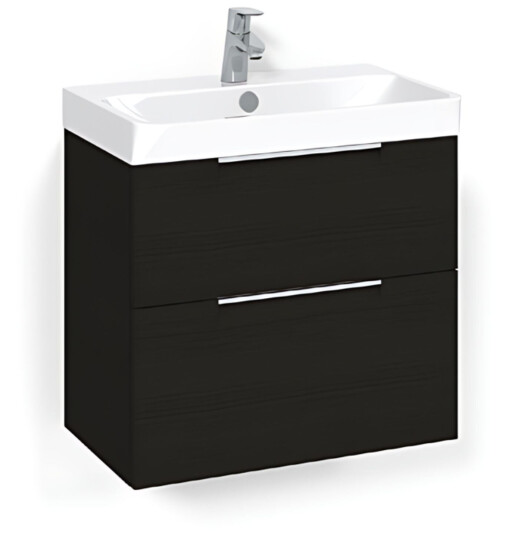 Macro Design Crown Servantskap 2 Skuff- med Light 70 Servant Svart eik / 60cm Grip Macro Design Crown Servantskap 2 Skuff- med Light 70 Servant Svart eik / 60cm Grip