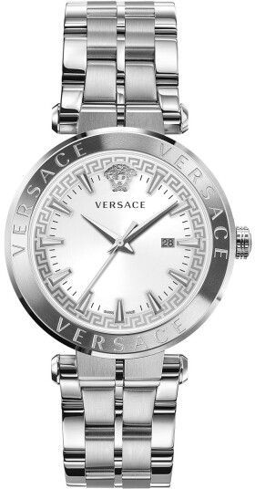 Versace Herreklokke VE2G00321 Aion Hvit/Stål Ø44 mm Versace Herreklokke VE2G00321 Aion Hvit/Stål Ø44 mm
