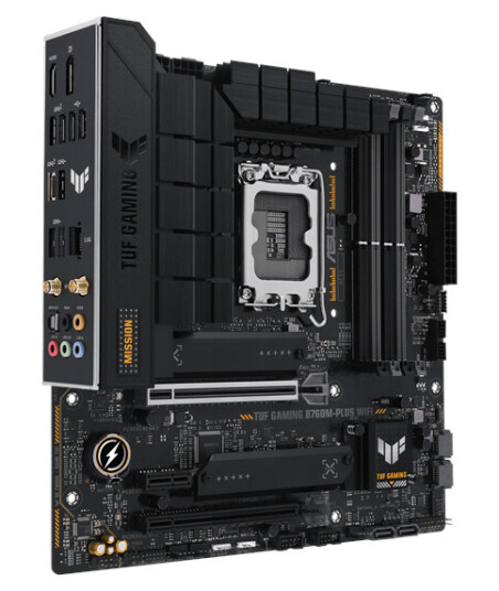 ASUS TUF Gaming B760M-PLUS WiFi Micro-ATX Hovedkort med DDR5 og LGA 1700 ASUS TUF Gaming B760M-PLUS WiFi Micro-ATX Hovedkort med DDR5 og LGA 1700