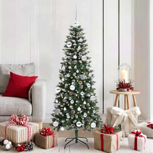  Kunstig juletre grønn 66 x 66 x 150 cm PVC og plast og stål