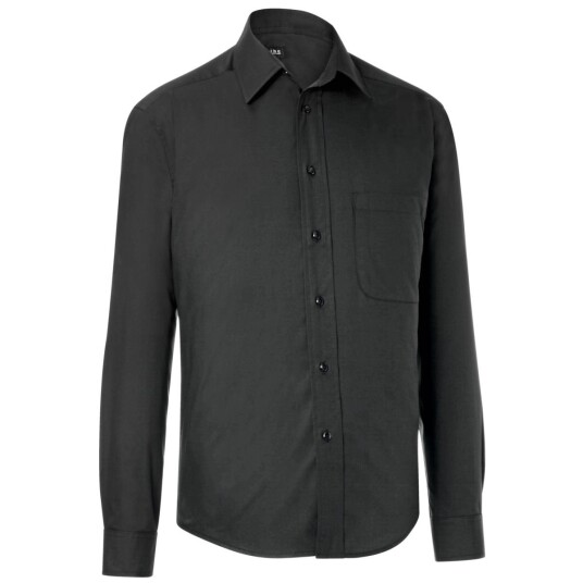 PULSIVA Rico Herreskjorte Langermet i Strykelett Bomullpolyester Svart Størrelse 37/38