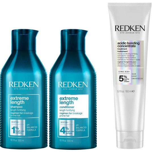 Redken Extreme Length Shampoo 300 ml & Conditioner 300 ml & Leave in 1