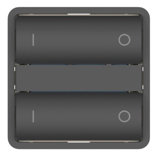 ZigBee Press - ST, koksgrå, På/Av ZigBee Press - ST, koksgrå, På/Av
