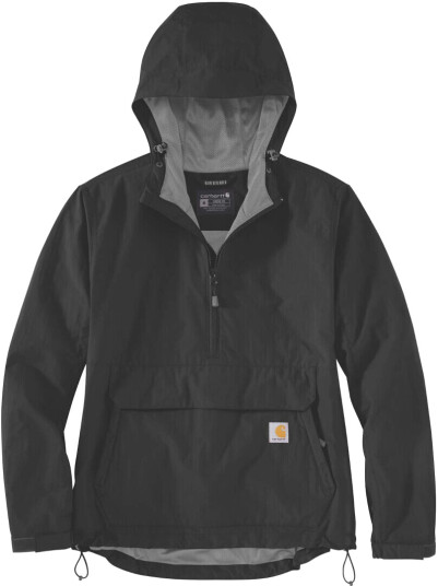 Carhartt Rain Defender Loose Fit Lightweight Packable Damejakke XS Svart