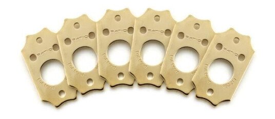 Graph Tech Prt-952-213-G0 Ratio Inviso Match Mounting Plates 6 Pcs. - Gull