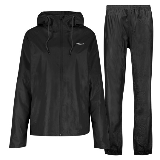 Tretorn Packable Rainset, regnsett unisex M BLACK