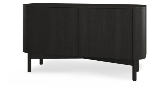 Northern Loud long sideboard 146 cm Black painted oak