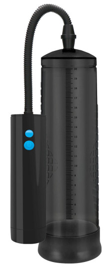 Shots Toys - Pumped Pumped: Extreme Power Rechargeable Auto Pump, svart