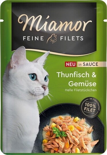 Miamor Våtfôr Fine Fileter I Saus Tunfisk Og Grønnsaker 24 X 100 G Miamor Våtfôr Fine Fileter I Saus Tunfisk Og Grønnsaker 24 X 100 G