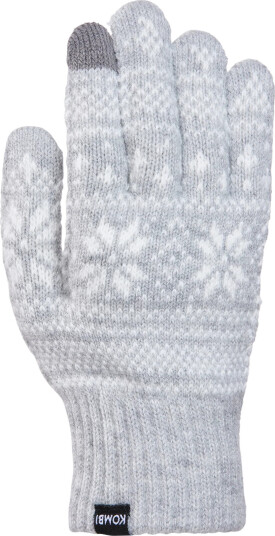 Kombi Unisex Nordic Jacquard Gloves Platinum L/XL Kombi Unisex Nordic Jacquard Gloves Platinum L/XL