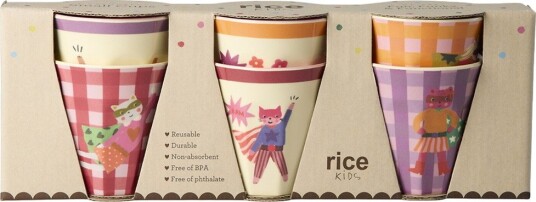 Rice Hero Bambuskopp for Barn 160ml Rosa Rice Hero Bambuskopp for Barn 160ml Rosa