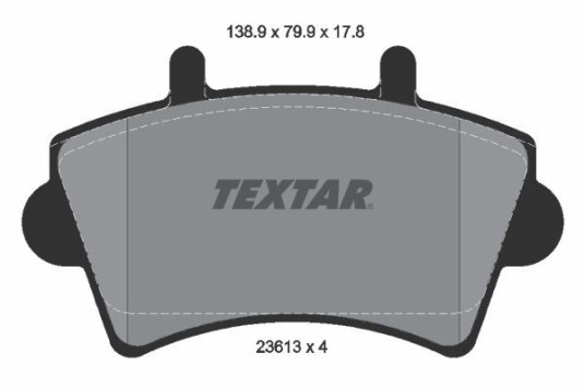 Bremseklosser TEXTAR 2361301 Bremseklosser TEXTAR 2361301