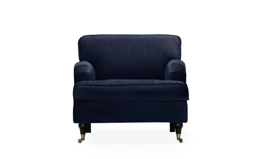 Soffadirekt SKAGEN Lenestol Velvet Mørk blå Soffadirekt SKAGEN Lenestol Velvet Mørk blå