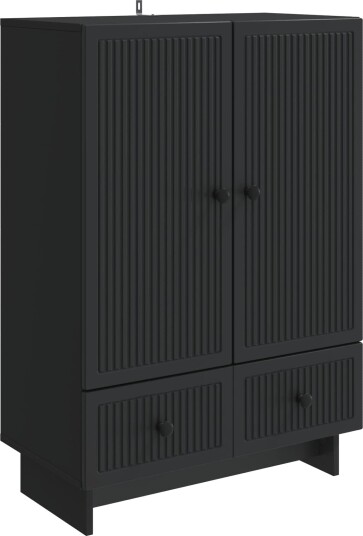  Serviesskap Svart 66 x 34,5 x 95 cm Konstruert tre