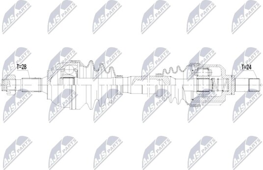 NTY NPW CT 178 Drivaksel