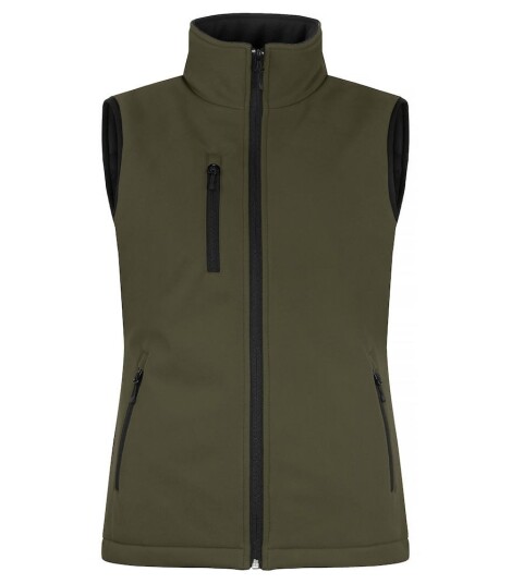 Clique Softshell Vest Dame Tåkegrønt M