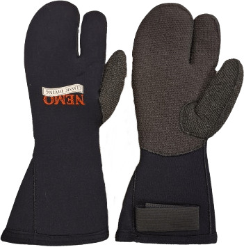 Nemo 3-finger m/kevlar 6,5 mm Svart L