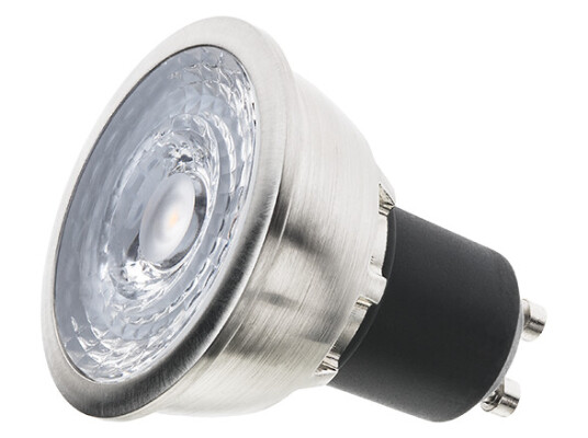 SG 6W LED DimToWarm børstet stål GU10 SG 6W LED DimToWarm børstet stål GU10