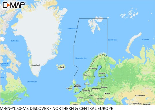 C Map Discover Nord og Sentral Europa C Map Discover Nord og Sentral Europa
