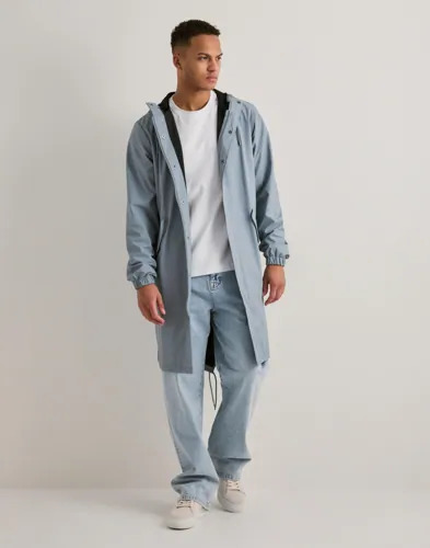 Rains Fishtail Parka W3 Regnjakker Blå Rains Fishtail Parka W3 Regnjakker Blå
